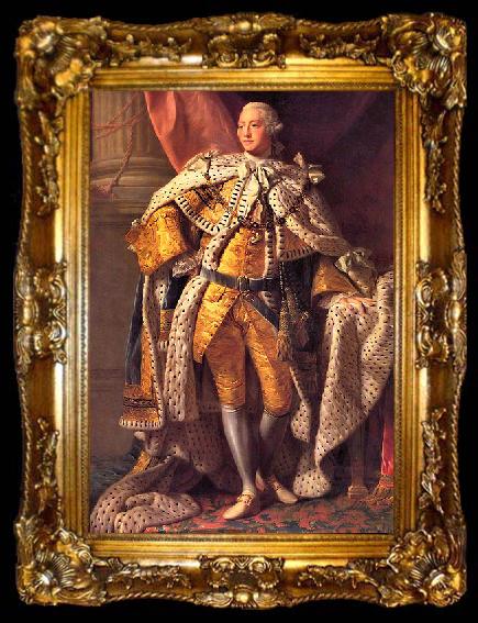 framed  Allan Ramsay King George III, ta009-2